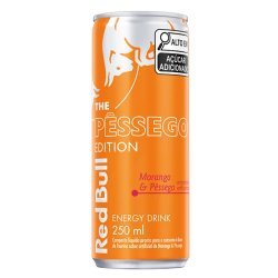 Energético Red Bull Morango E Pêssego 250ml