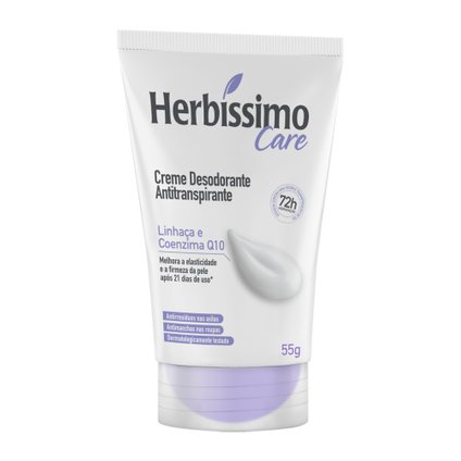 DESODORANTE EM CREME HERBÍSSIMO LINHAÇA E COENZIMA Q10 55G