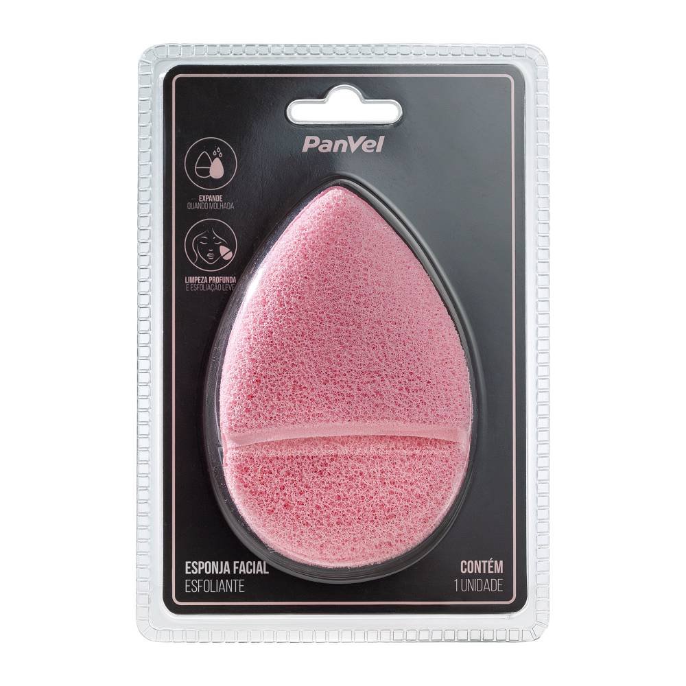 Esponja Facial Rosa De Poliuretano Panvel