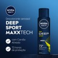 DESODORANTE ANTITRANSPIRANTE AEROSOL NIVEA MEN DEEP SPORT CARVÃO ATIVADO 150ML