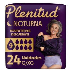 ROUPA ÍNTIMA PLENITUD NOTURNA MÁXIMA ABSORÇÃO G/XG 24 UNIDADES