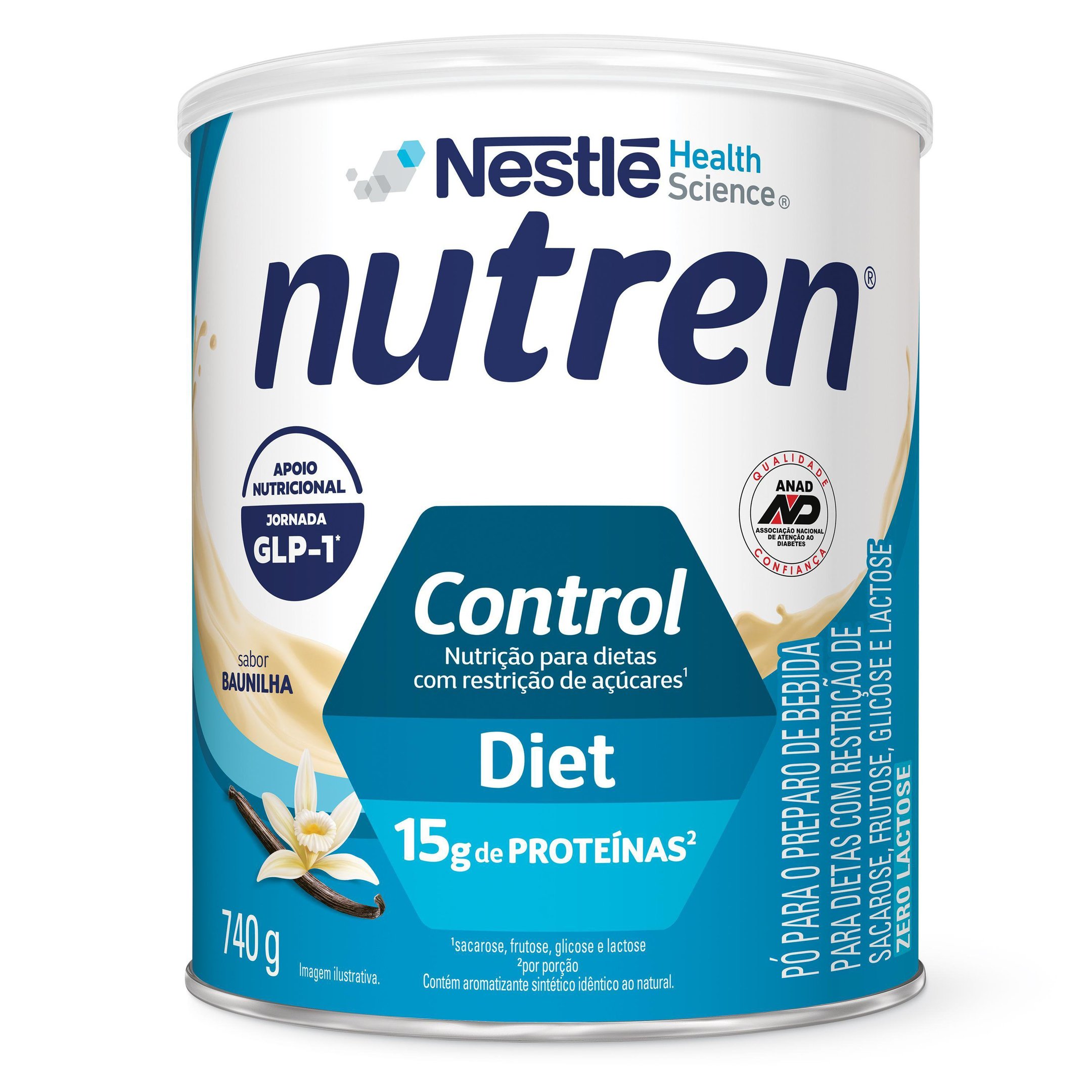 Complemento Alimentar Nutren Control Diet Baunilha 740g
