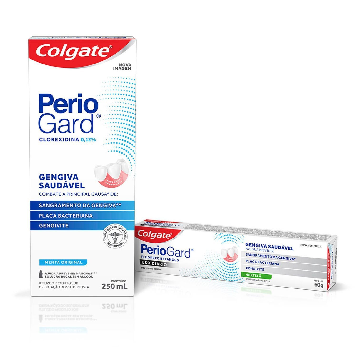 Kit Enxaguante Bucal Colgate Periogard 250ml + Creme Dental 60g