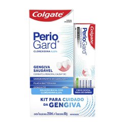 Kit Enxaguante Bucal Colgate Periogard 250ml + Creme Dental 60g