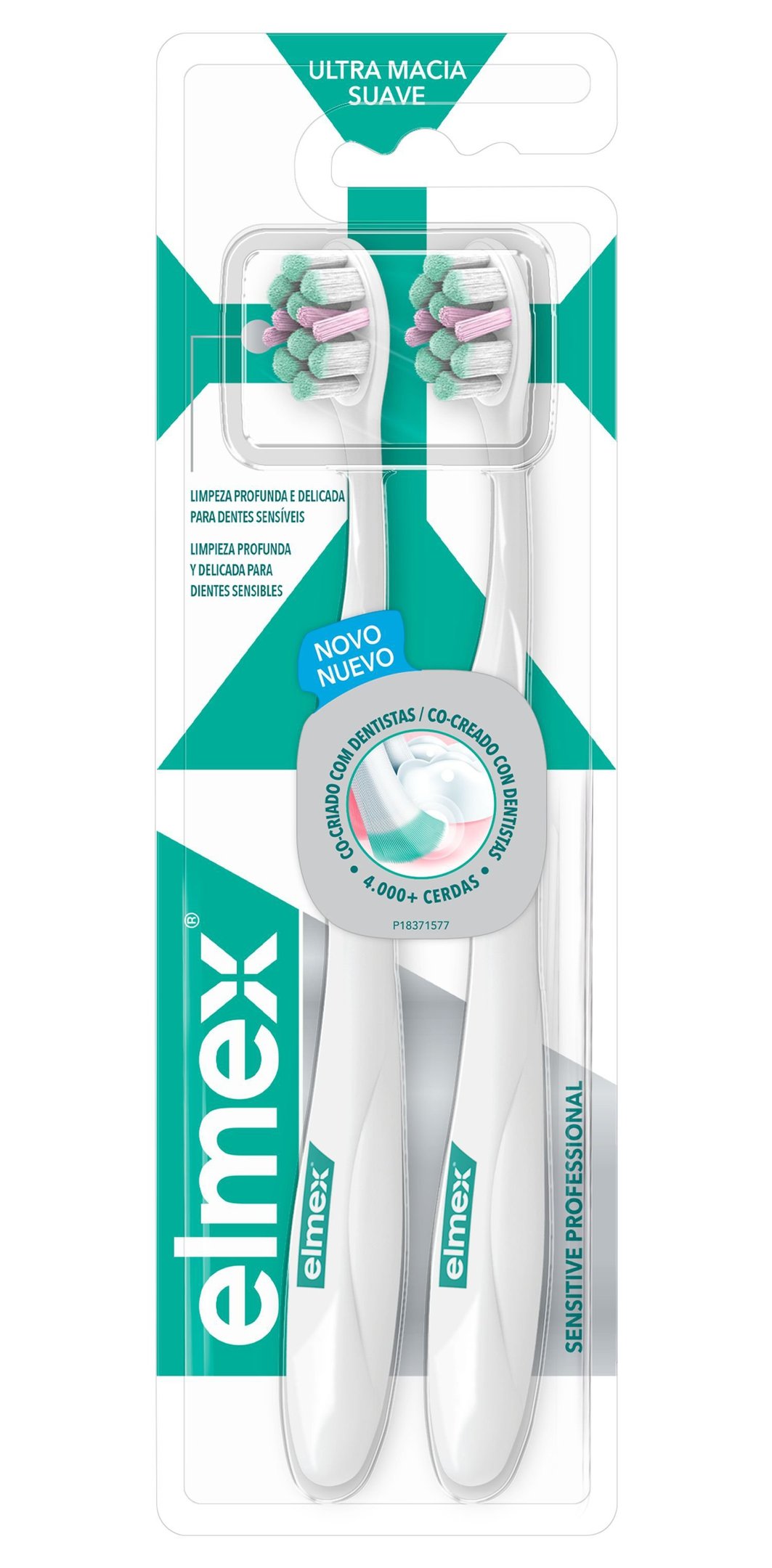 Escova Dental Elmex Sensitive Com 2 Unidades