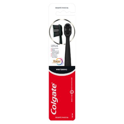 KIT ESCOVA DENTAL COLGATE TOTAL WHITENING 2 UNIDADES