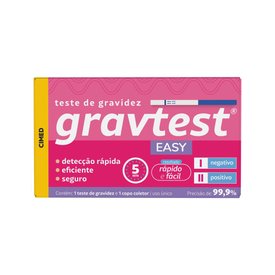 TESTE DE GRAVIDEZ GRAVTEST EASY COM 1 UNIDADE