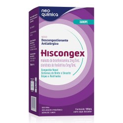 Hiscongex Maleato De Bronfeniramina 2mg+ Cloridrato De Fenilefrina 5mg Xarope 120ml