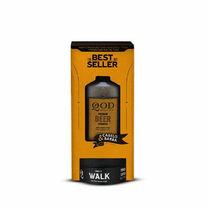 KIT QOD SHAMPOO PREMIUM BEER 220ML + POMADA 70G