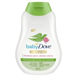 Shampoo Infantil Para Cabelos Claros Baby Dove Hidratação Enriquecida 400ml