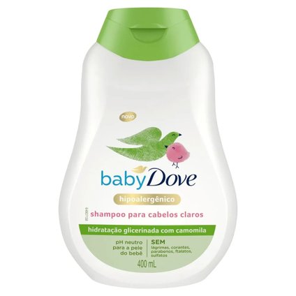 SHAMPOO HIDRATAÇÃO GLICERINADA CAMOMILA DOVE BABY 400ML