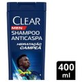 SHAMPOO ANTICASPA CLEAR HIDRATAÇÃO CAMPEÃ BY VINI JR 400ML