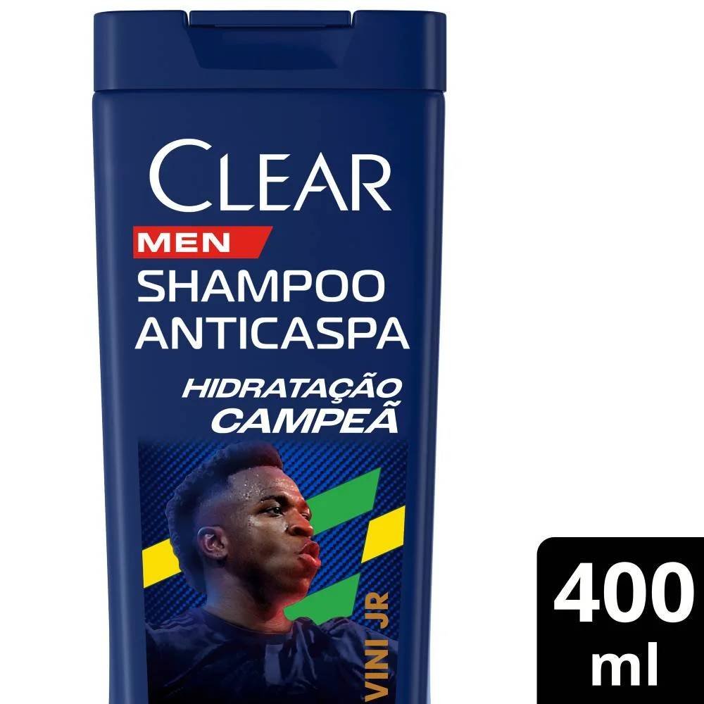 Shampoo Anticaspa Clear Hidratação Campeã By Vini Jr 400ml