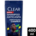 SHAMPOO ANTICASPA CLEAR HIDRATAÇÃO CAMPEÃ BY VINI JR 400ML