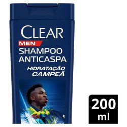 Shampoo Anticaspa Clear Men Hidratação Campeã 200ml