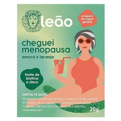 Chá Leão Fases Cheguei Menopausa Amora + Laranja 20g 10 Unidades