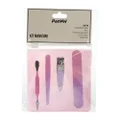 KIT CUTELARIA COM 1 CORTADOR DE UNHAS + 1 PINÇA + 1 ESPÁTULA PARA UNHAS E 1 LIXA DE UNHAS PANVEL
