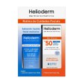 KIT HELIODERM PROTETOR SOLAR FACIAL FPS50 50G + SABONETE LÍQUIDO 50ML