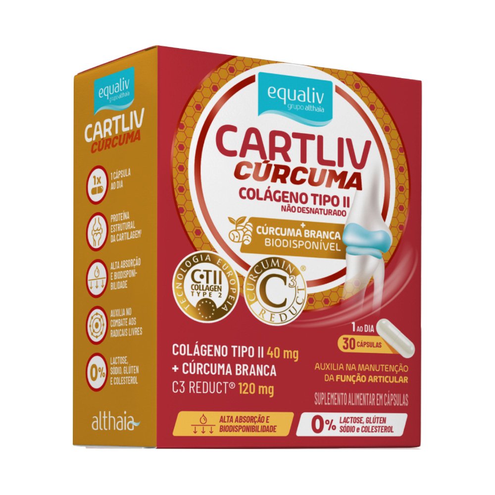 Colágeno Tipo Ii Equaliv Cartliv Cúrcuma 30 Cápsulas