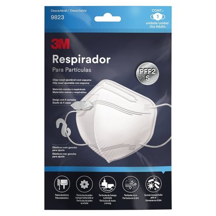 RESPIRADOR PARA PARTÍCULAS 9823 PFF2 3M