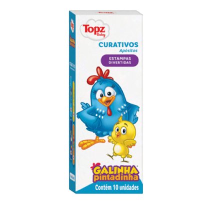 Curativo Galinha Pintadinha Topz Baby 10 Unidades