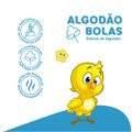 ALGODÃO BOLAS GALINHA PINTADINHA TOPZ 50G