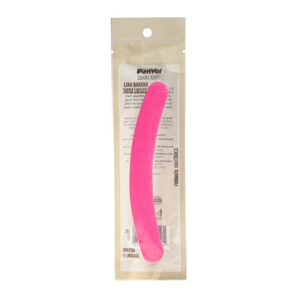 LIXA DE UNHAS EM FORMATO BANANA COR ROSA PANVEL
