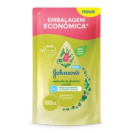 SABONETE LÍQUIDO DE GLICERINA JOHNSONS BABY LAVANDA 180ML - REFIL