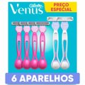 KIT APARELHO DEPILATÓRIO GILLETTE VENUS SENSITIVE 4 UNIDADES + ÍNTIMA 2 UNIDADES