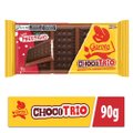 BISCOITO GAROTO CHOCOTRIO CHOCOLATE AO LEITE E PRESTÍGIO 90G