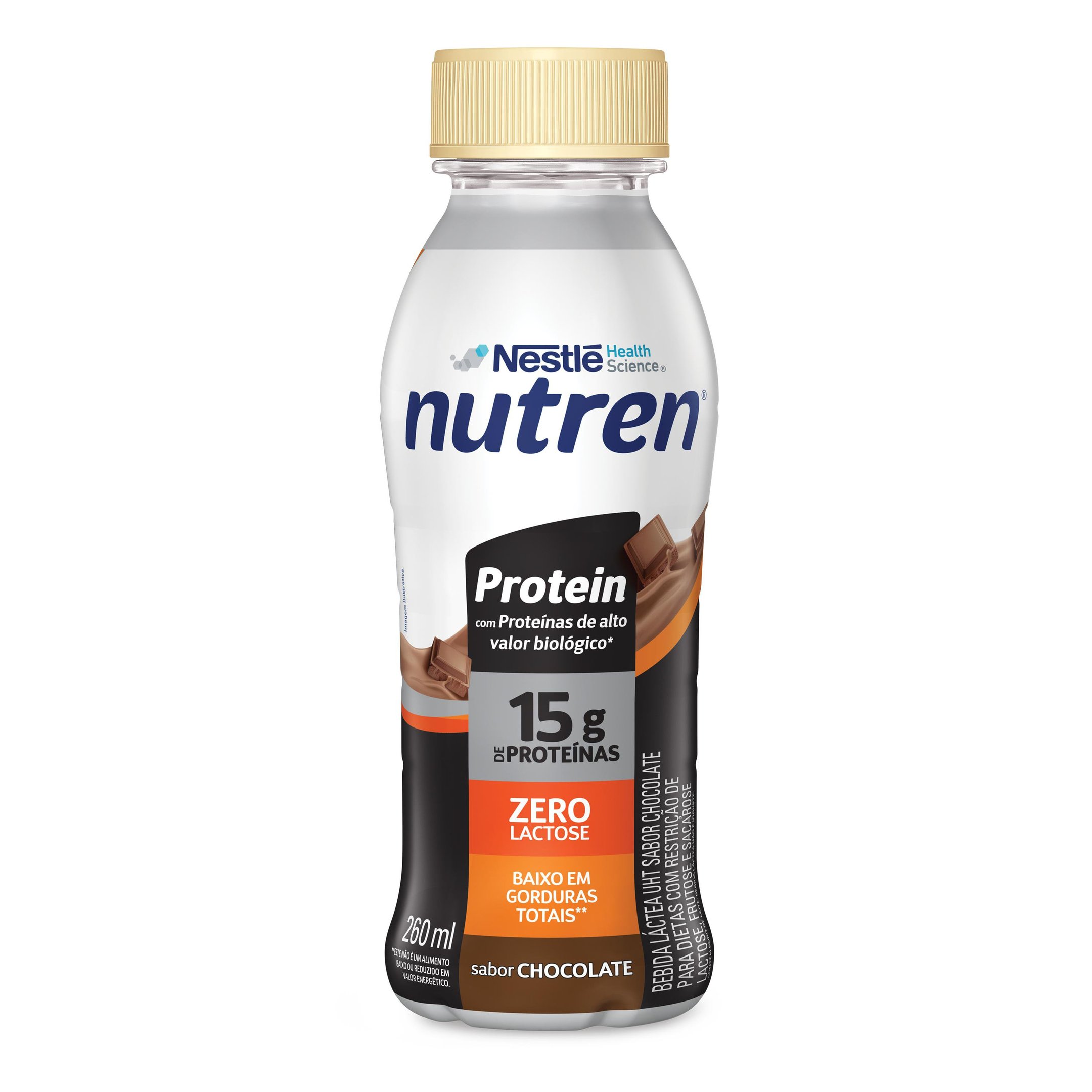Bebida Láctea Nutren Protein Chocolate 15g 260ml
