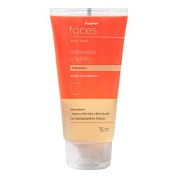 Sabonete Líquido Facial Panvel Faces Vitamina C 75ml