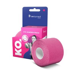Fita Kinesiológica Rosa Dellamed 5 Metros
