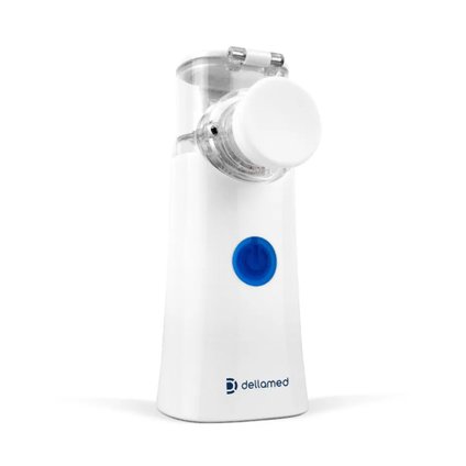 NEBULIZADOR INALADOR MESH DELLAMED PORTÁTIL SEM FIO BRANCO