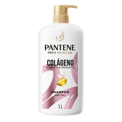 SHAMPOO PANTENE PRO-V MIRACLES COLÁGENO HIDRATA E RESGATA 1L