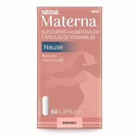SUPLEMENTO ALIMENTAR VITAMINA B6 NESTLÉ MATERNA NAUSE 60 CÁPSULAS