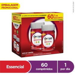 Kit Centrum Essencial Multivitamínico Energia + Imunidade + Nutrição 60 Comprimidos