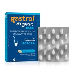 Enzima Lactase Gastrol Digest Lactose 10.000u.fcc 30 Cápsulas Mastigáveis