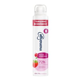 DESODORANTE AEROSSOL ANTITRANSPIRANTE MONANGE FRUTAS VERMELHAS 200ML