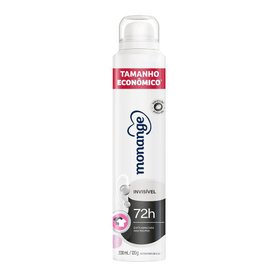 DESODORANTE AEROSSOL ANTITRANSPIRANTE MONANGE INVISÍVEL 200ML