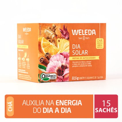 CHÁ WELEDA DIA SOLAR 22,5G 15 SAQUINHOS