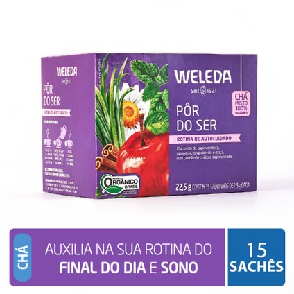 CHÁ WELEDA PÔR DO SER 22,5G 15 SAQUINHOS