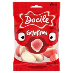 Bala Docile Gelatines Beijo 70g