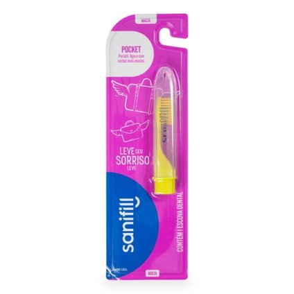 ESCOVA DENTAL SANIFILL POCKET 1 UNIDADE