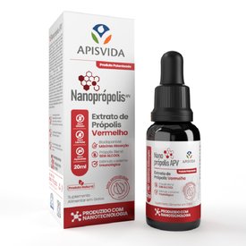 NANOPRÓPOLIS APIS VIDA EXTRATO DE PRÓPOLIS VERMELHO 20ML