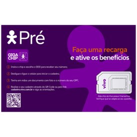 CHIP SIM CARD VIVO PRÉ