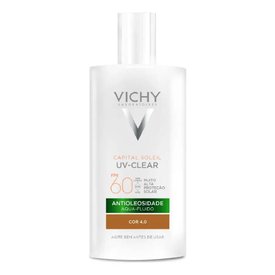 PROTETOR SOLAR FACIAL VICHY CAPITAL SOLEIL UV-CLEAR COR 4.0 FPS60 40G