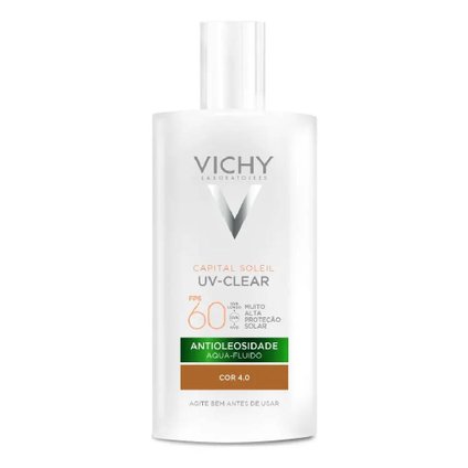 PROTETOR SOLAR FACIAL VICHY CAPITAL SOLEIL UV-CLEAR COR 4.0 FPS60 40G