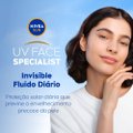PROTETOR SOLAR FACIAL NIVEA SUN FLUIDO UV FACE SPECIALIST INVISIBLE FPS70 40ML