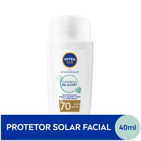 PROTETOR SOLAR FACIAL NIVEA SUN FLUIDO UV FACE SPECIALIST CONTROLE DA ACNE FPS 70 40ML